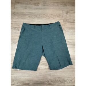7Diamonds Performance Existence Mens Hybrid Golf Shorts Teal Green Sz 36